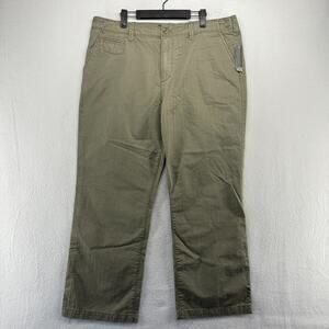 Vintage Old Navy Pants Men's 38x30 Green Surplus Military Bootcut Baggy y2k NEW